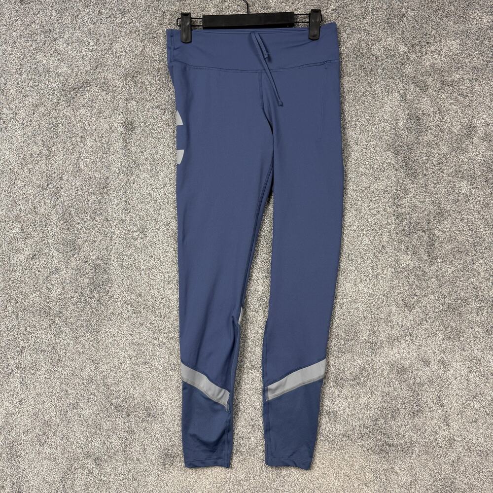 Under Armour Compression Pants Medium Blue HeatGear Run Leggings 1362233